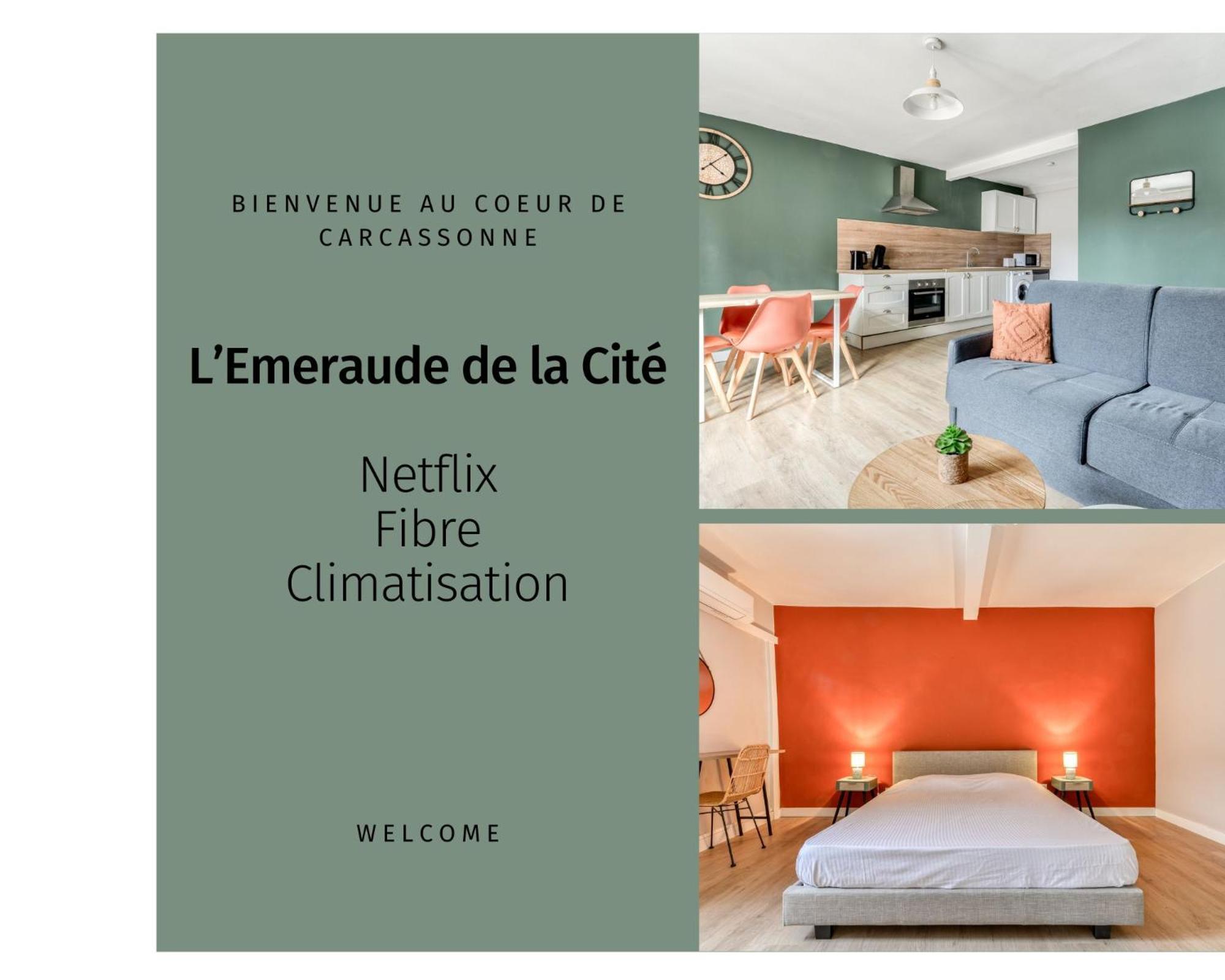 L'Emeraude De La Cite - Netflix - Fibre - Proche Cite - Clim Carcassonne Buitenkant foto